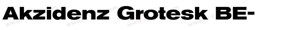 Akzidenz Grotesk BE字体转换